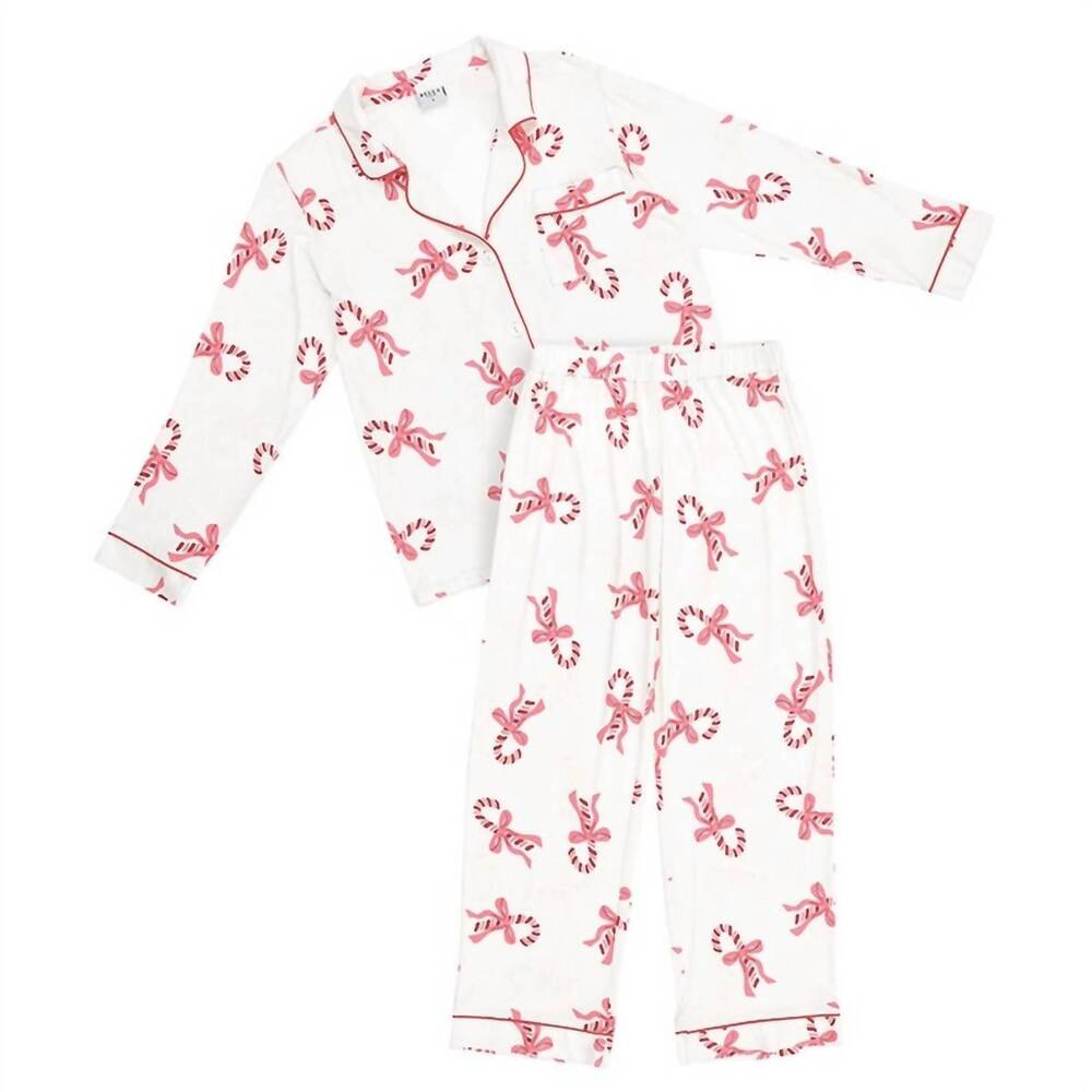 NEW BELLA SLEEP + SPA women's full-length bamboo pj set in multi